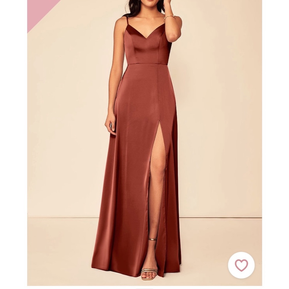 Azazie Terracotta Bridesmaid dress